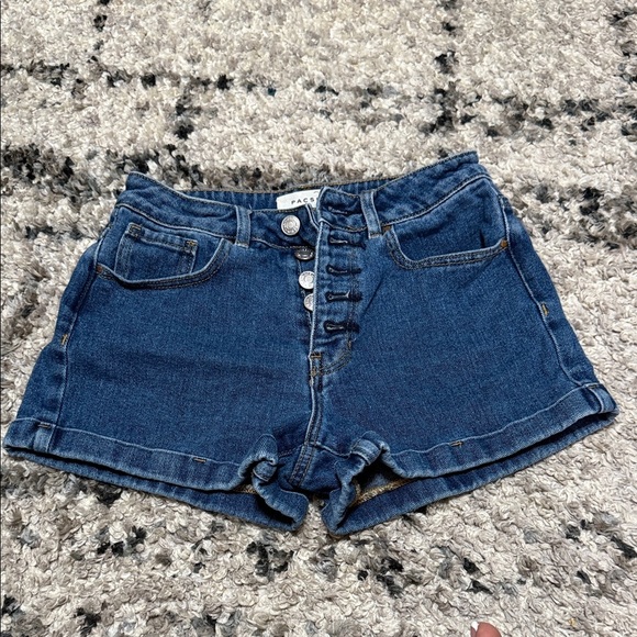 PacSun Dark Blue Jean Shorts - Picture 2 of 7